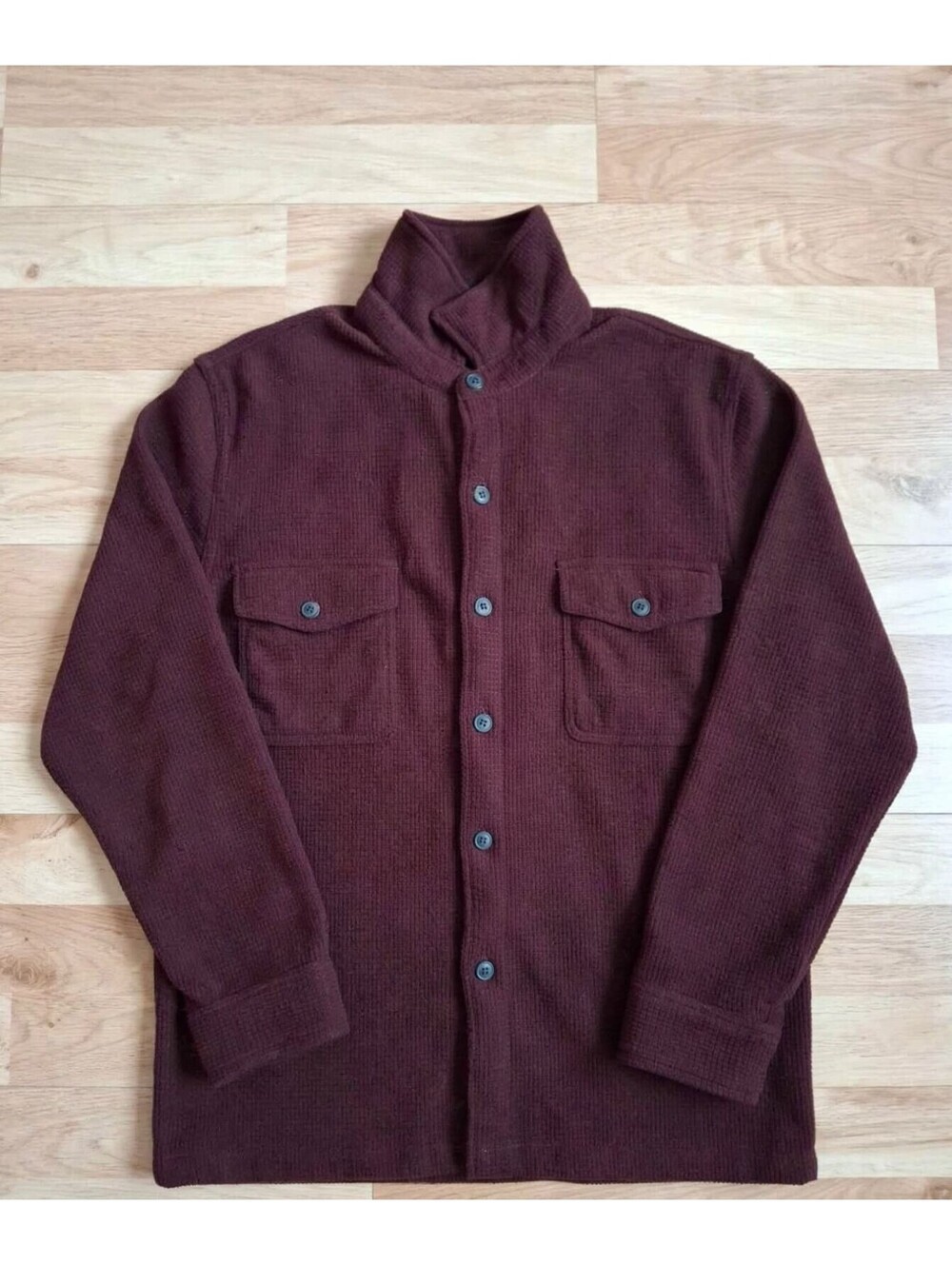 Freedom Foundry Men's Teton Super Plush Sherpa Lined Shirt Jacket XL Burgundy